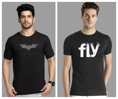 Attitude Combo Printed Half Sleeves T-shirts