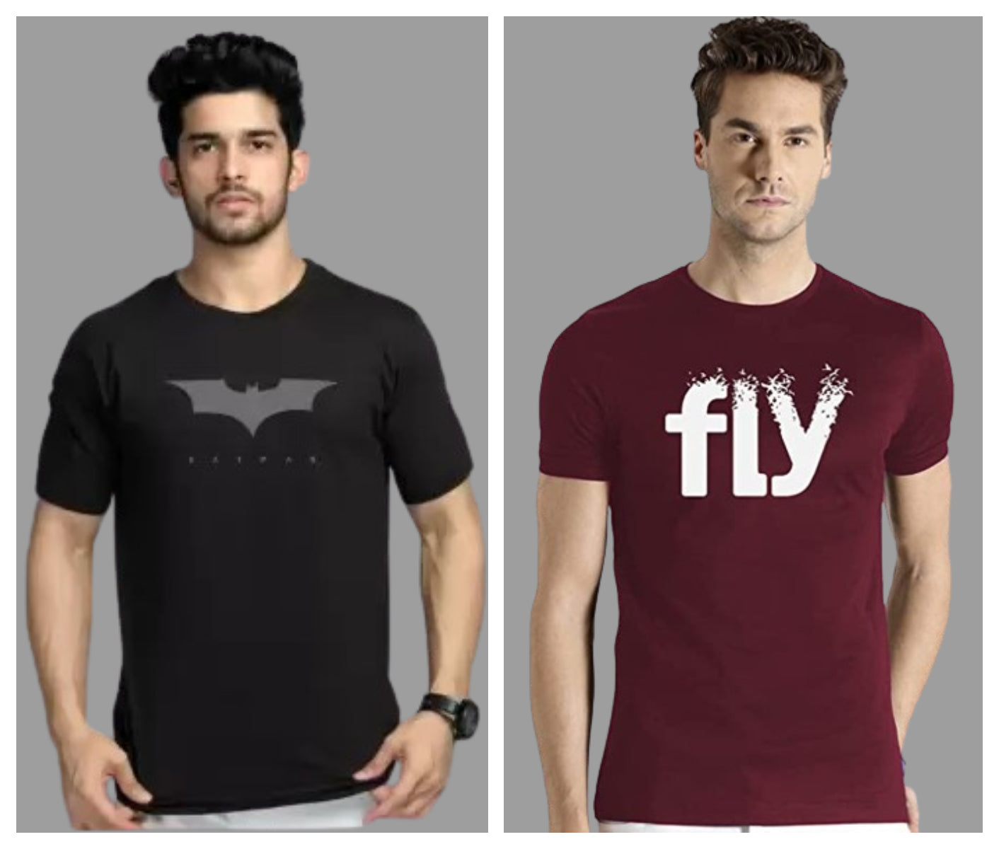 Attitude Combo Printed Half Sleeves T-shirts