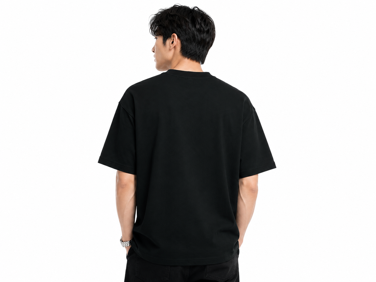 Attitude Men's Oversized Graphic T-Shirt for Men | Soft Cotton | Drop Shoulder Relaxed Fit | Printed Casual Tshirt for Men