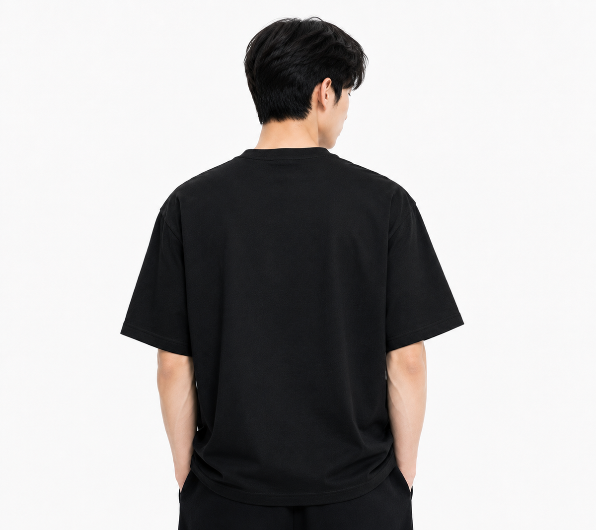 Attitude Men Typography Printed Round Neck Pure Cotton Oversized T-shirt