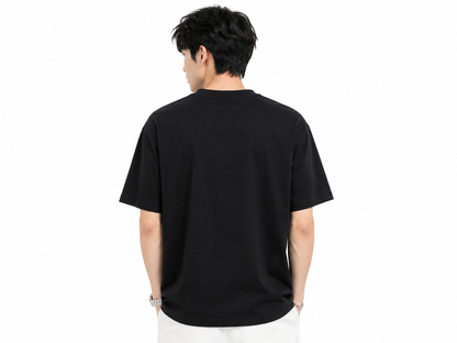 Attitude Eagle Graphic Oversized T-Shirt for Men