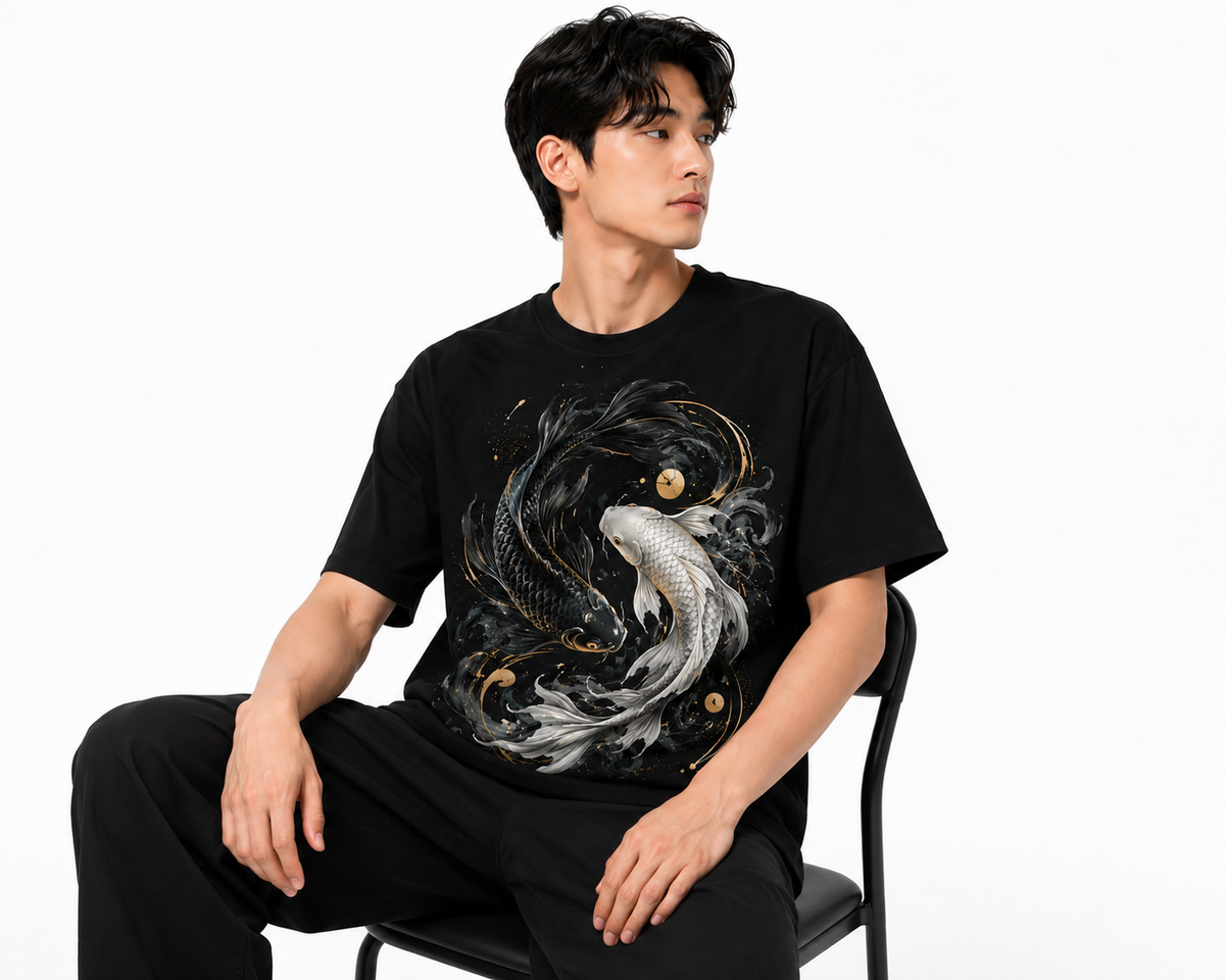 Attitude Fish Oversized T-Shirt