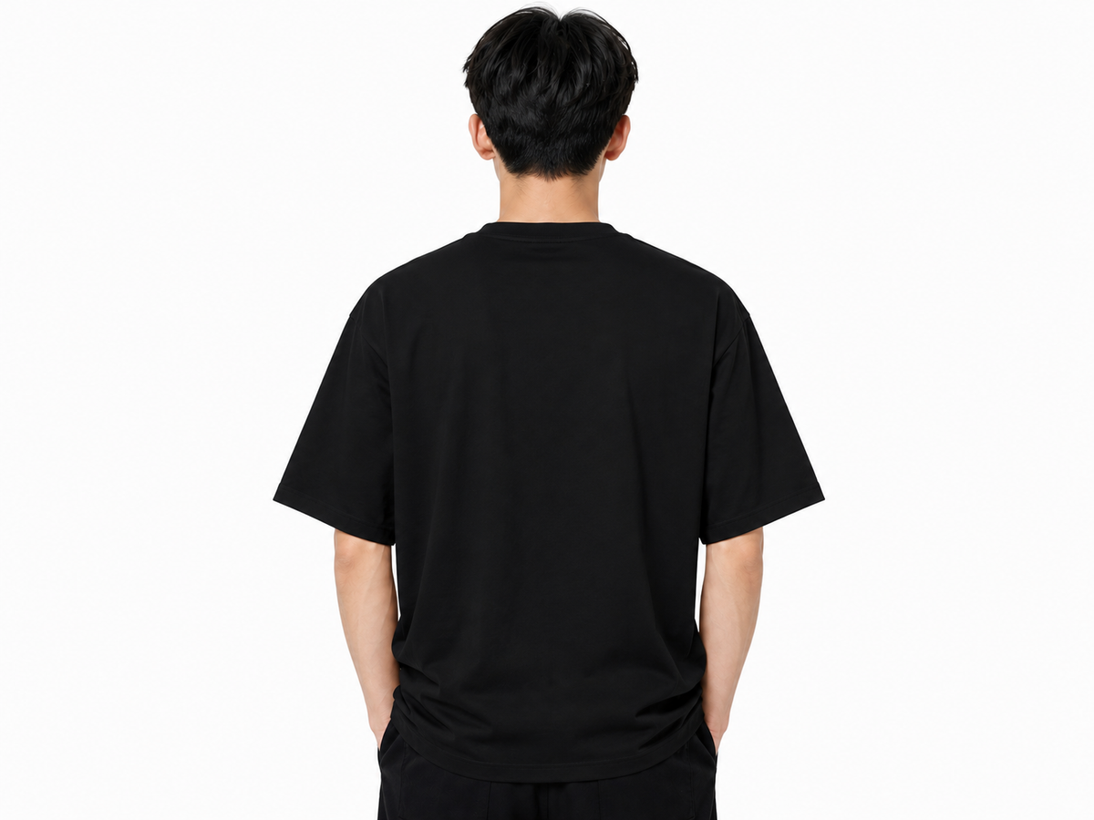 Attitude Men Typography Printed Oversized T-Shirt - Men