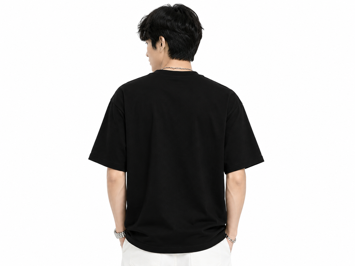 Attitude Men Casual Printed Oversized T-Shirt