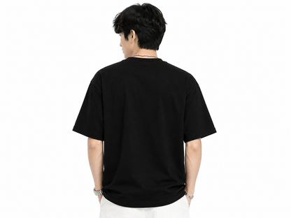 Attitude Men Casual Printed Oversized T-Shirt