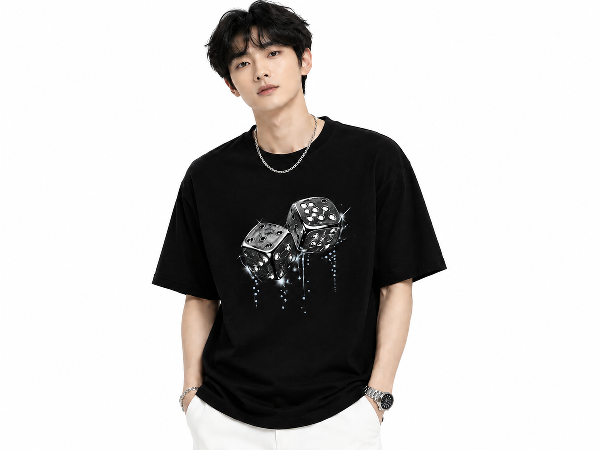 Attitude Men Casual Printed Oversized T-Shirt