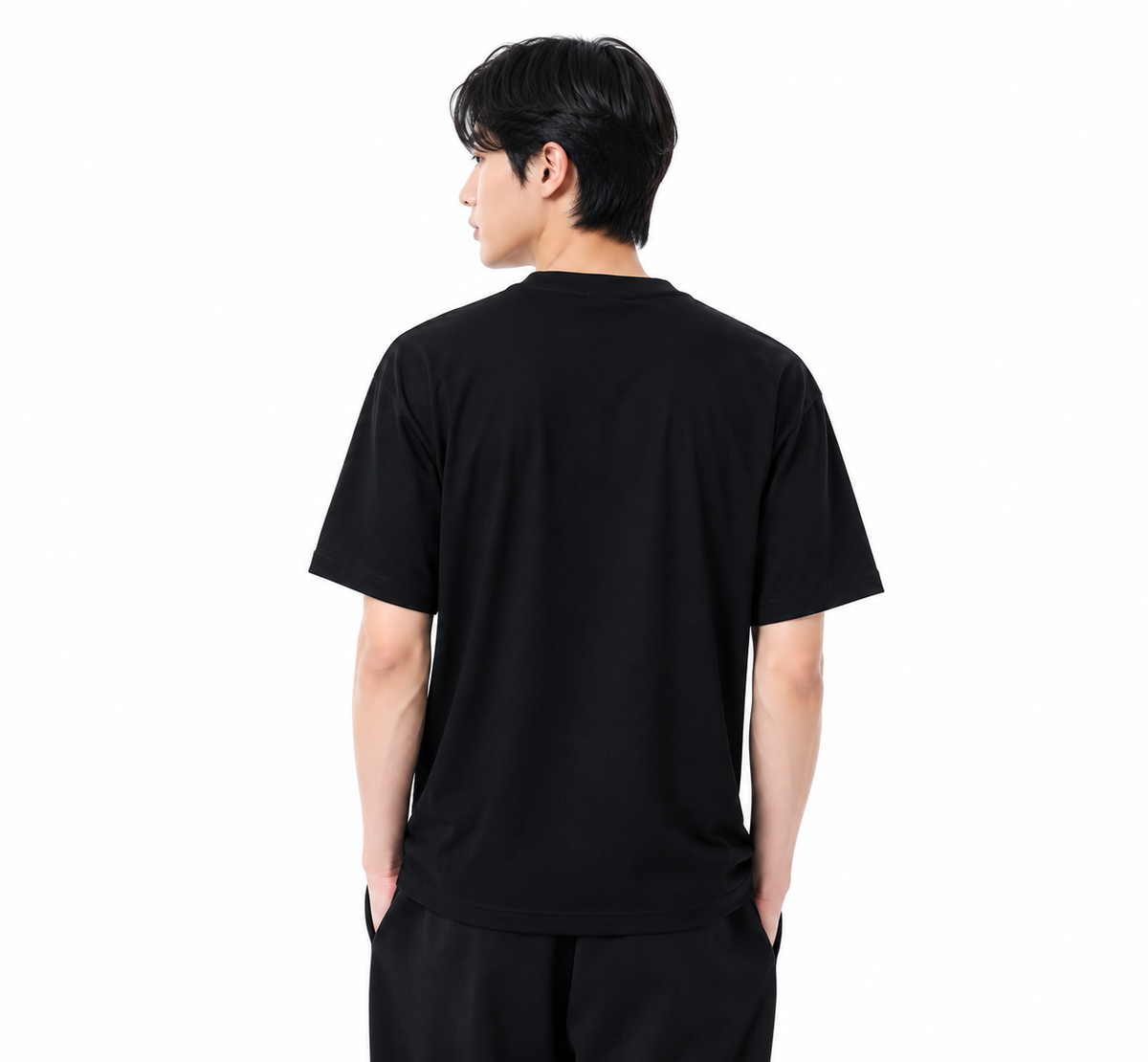 Attitude Men Bird Fly Printed Oversized Fit Cotton T- Shirt
