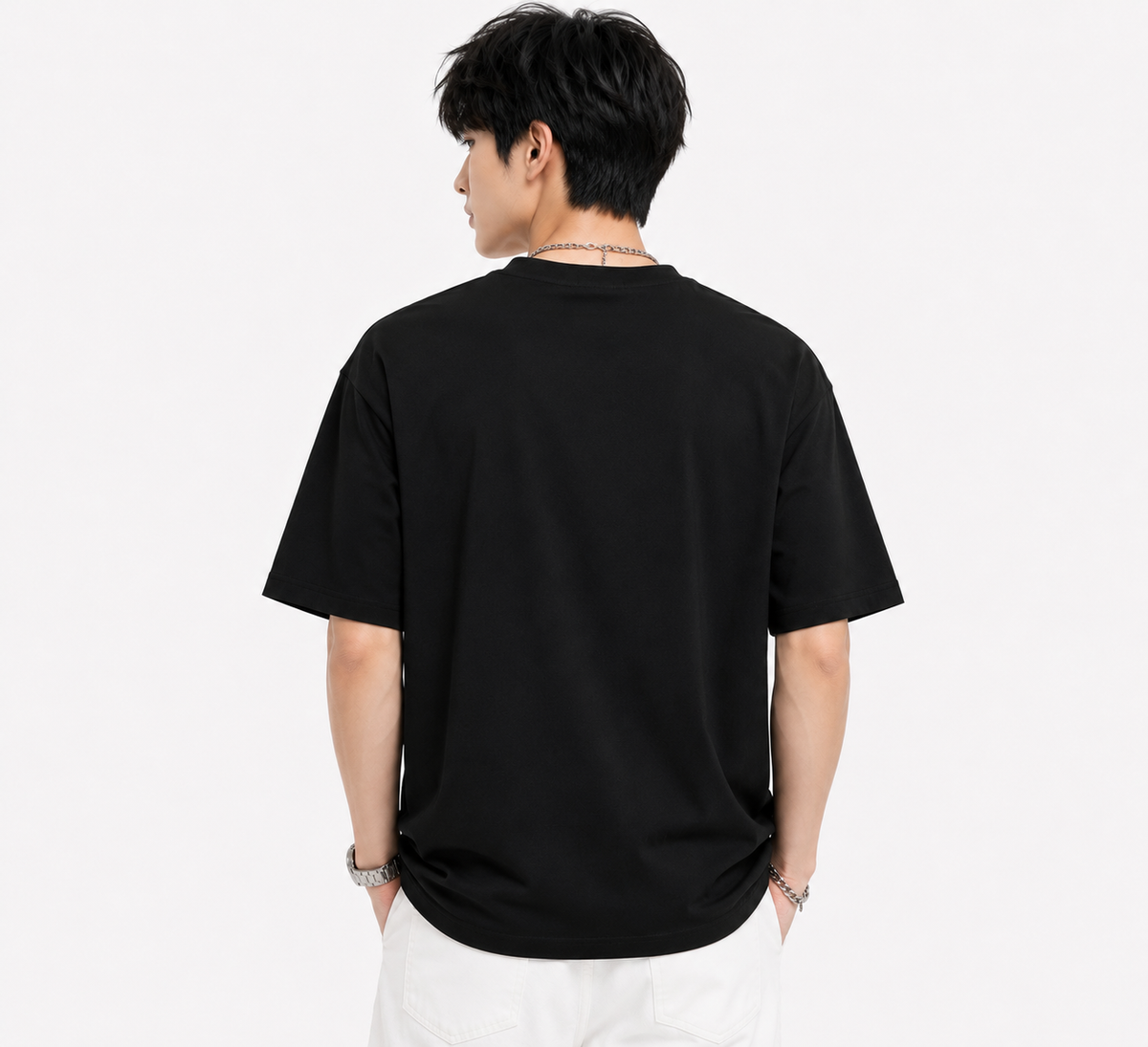 Attitude Men Tiger Warrior Oversized Black Tee | Anime T Shirt | Baggy T Shirt