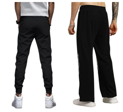 Attitude Combo Men's Regular Fit Printed Lower– Cotton Blend Joggers with Elastic Waistband & Pockets |