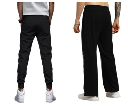 Attitude Combo Men's Regular Fit Printed Lower– Cotton Blend Joggers with Elastic Waistband & Pockets |