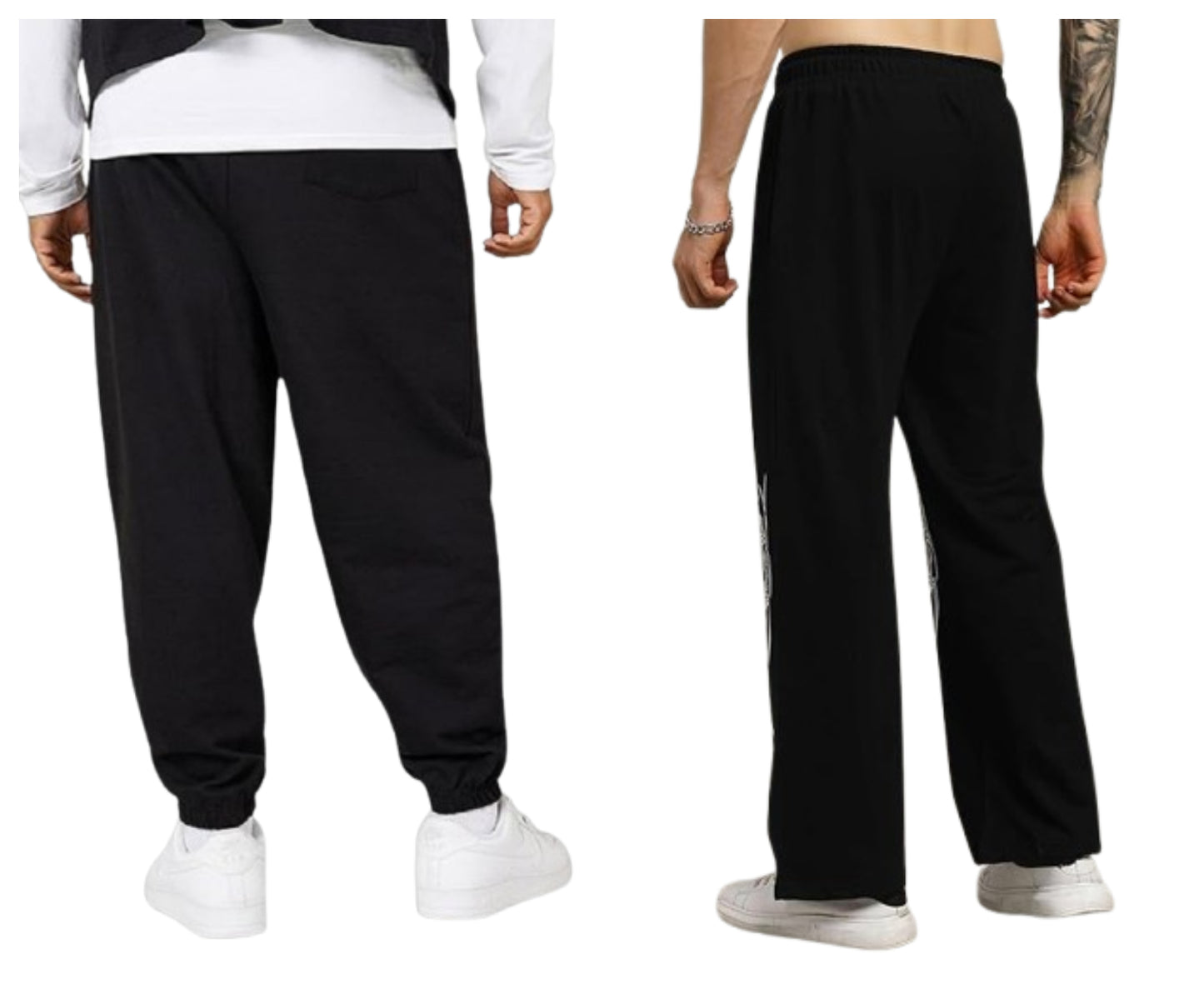 Attitude Combo Men's Regular Fit Printed Lower– Cotton Blend Joggers with Elastic Waistband & Pockets |