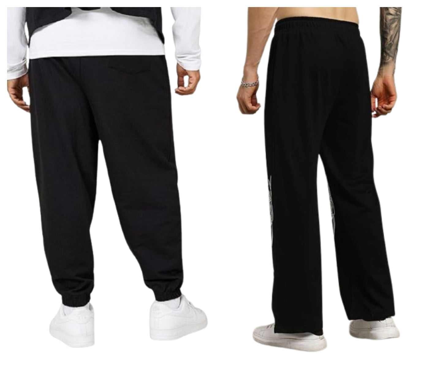 Attitude Combo Men's Regular Fit Printed Lower– Cotton Blend Joggers with Elastic Waistband & Pockets |