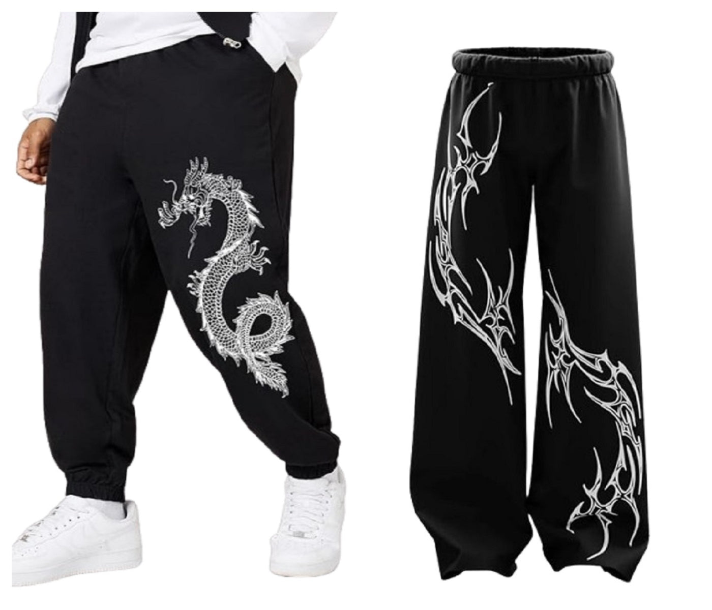 Attitude Combo Men's Regular Fit Printed Lower– Cotton Blend Joggers with Elastic Waistband & Pockets |