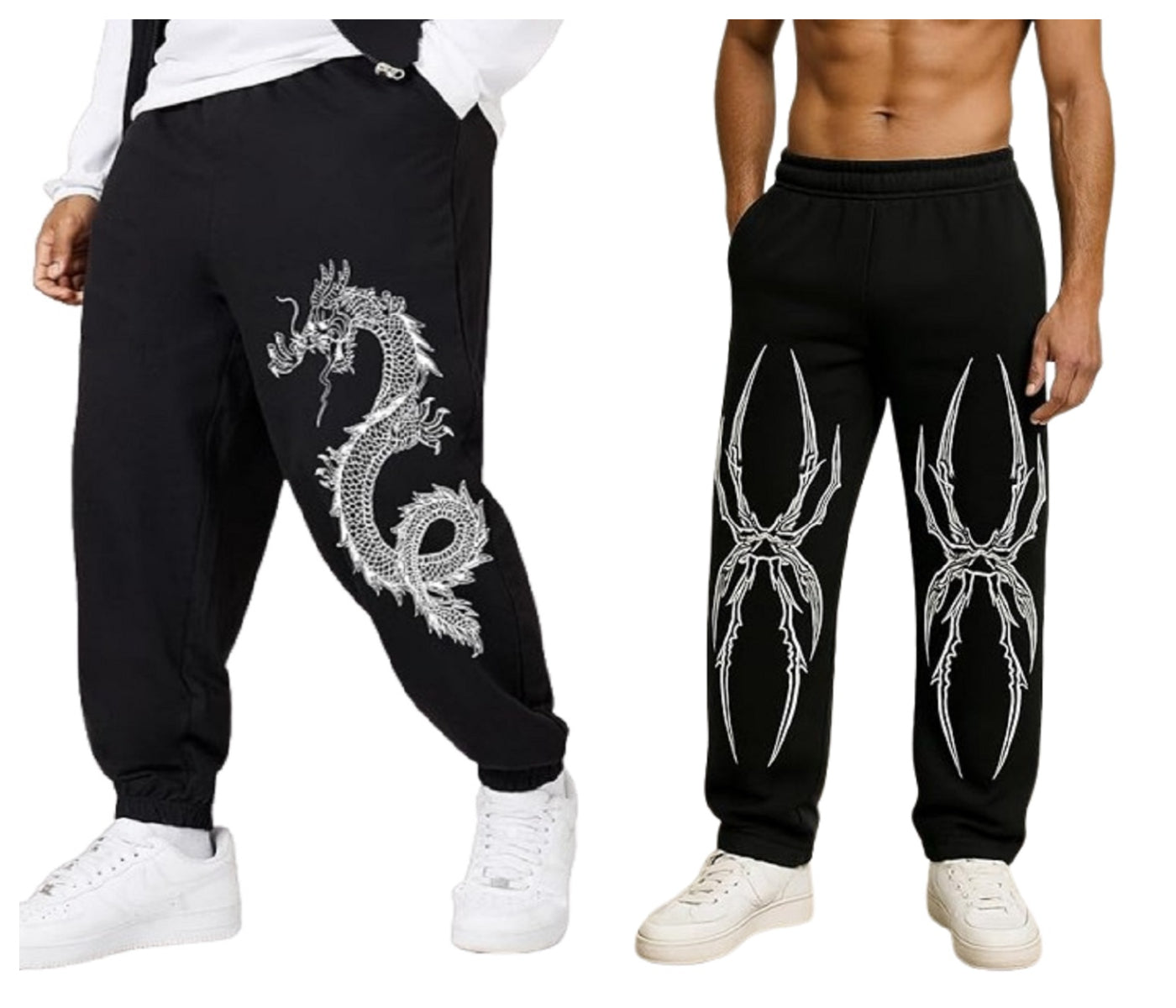 Attitude Combo Men’s Regular Fit Printed Baggy Lower – Cotton Blend Joggers