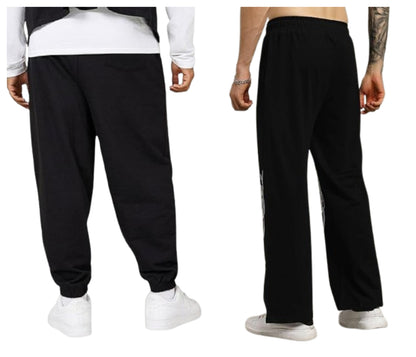 Attitude Combo Men's Regular Fit Printed Lower– Cotton Blend Joggers with Elastic Waistband & Pockets |