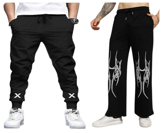 Attitude Men's Regular Fit Jogger Printed Baggy Lower
