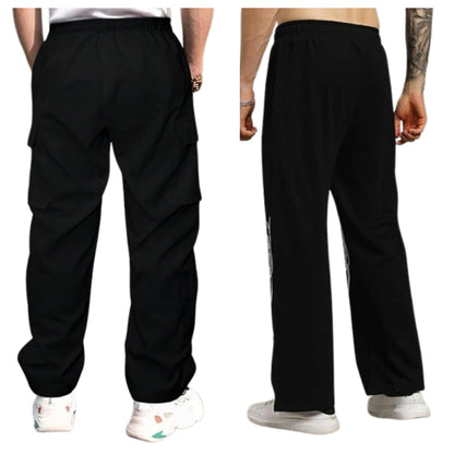 Attitude Combo Men's Regular Fit Printed Lower– Cotton Blend Joggers with Elastic Waistband & Pockets |
