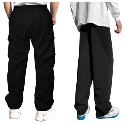 Attitude Combo Men's Regular Fit Printed Lower– Cotton Blend Joggers with Elastic Waistband & Pockets |