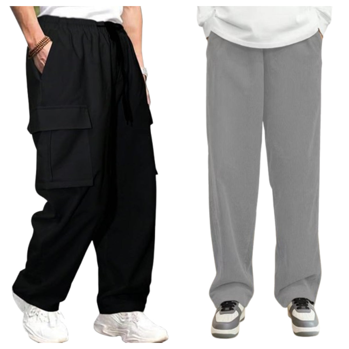 Attitude Combo Men's Regular Fit Cargo \ Baggy Lower