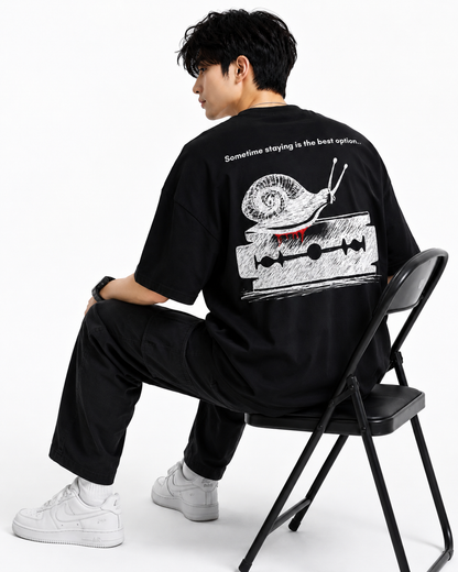 Attitude men slogan Printed Oversized tshirt | Baggy T Shirt