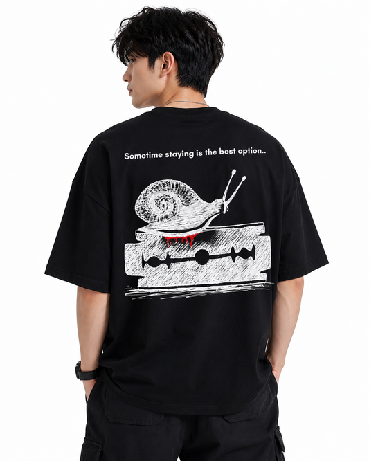 Attitude men slogan Printed Oversized tshirt | Baggy T Shirt
