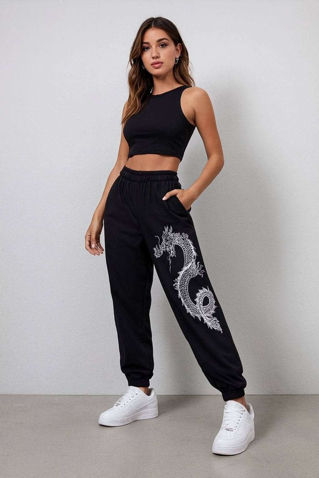 Attitude Girl's Regular Fit Printed Dragoan Lower