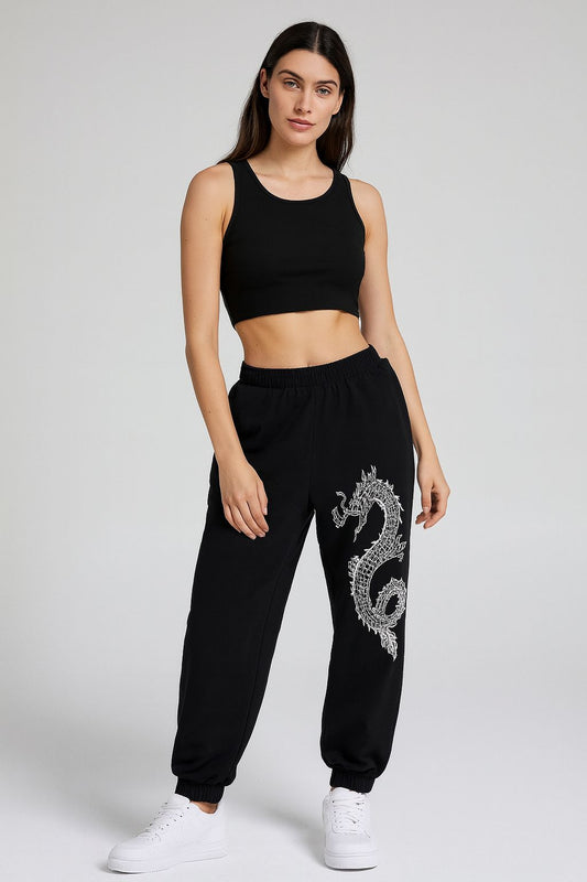 Attitude Girl's Regular Fit Printed Dragoan Lower