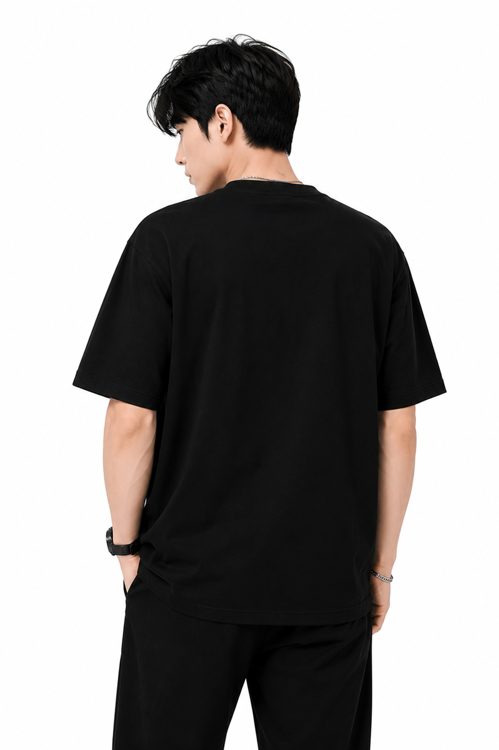 Attitude Men's Graphic Printed Elephant T-Shirt | Water Splash Wildlife Art Design | Premium Cotton Black Casual Round Neck Tee for Men