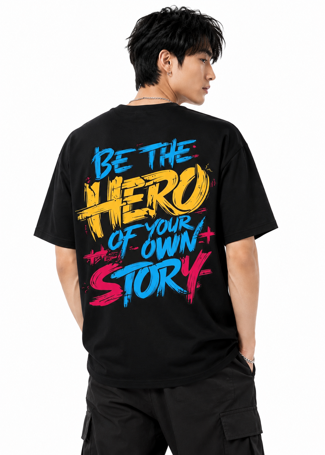 Attitude Men's Slogan Printed T-Shirt | Premium Cotton Casual Round Neck Tee for Men