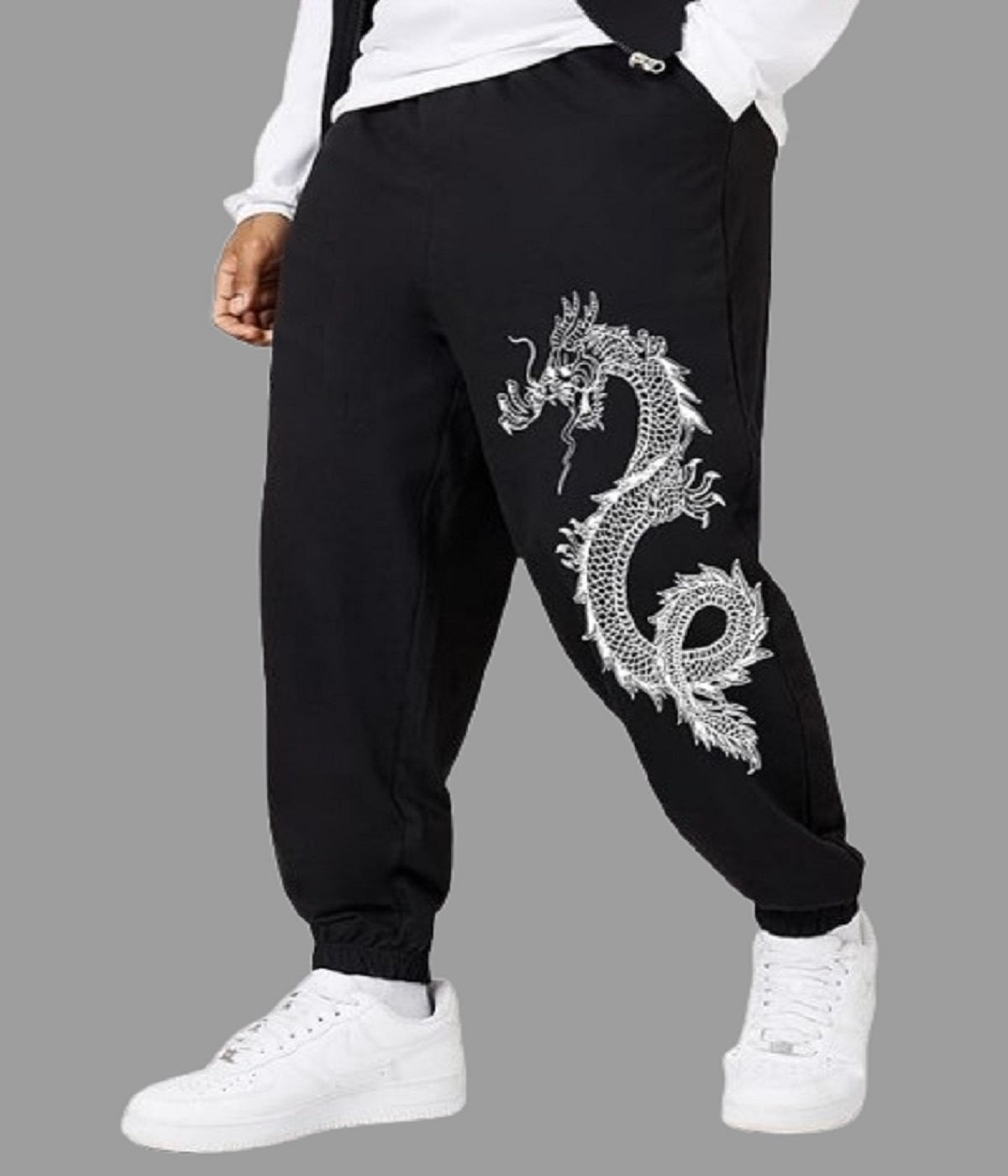 Attitude Men's Regular Fit Printed Lower– Cotton Blend Joggers with Elastic Waistband & Pockets |