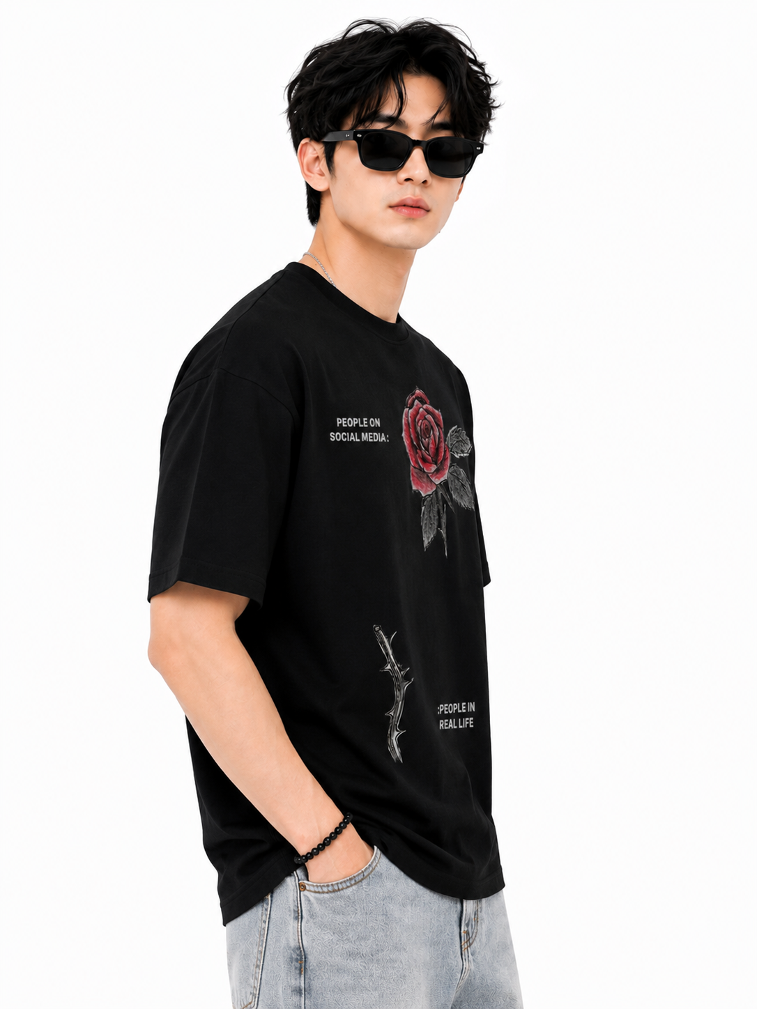 Attitude T-Shirts for Men | Oversized Slogan Printed T-Shirt for Men | 100% Pure Cotton T Shirt For Men