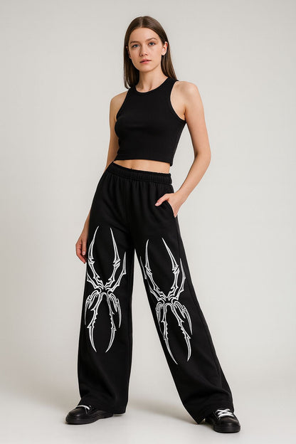 Attitude Girl's Regular Fit Printed Baggy Lower