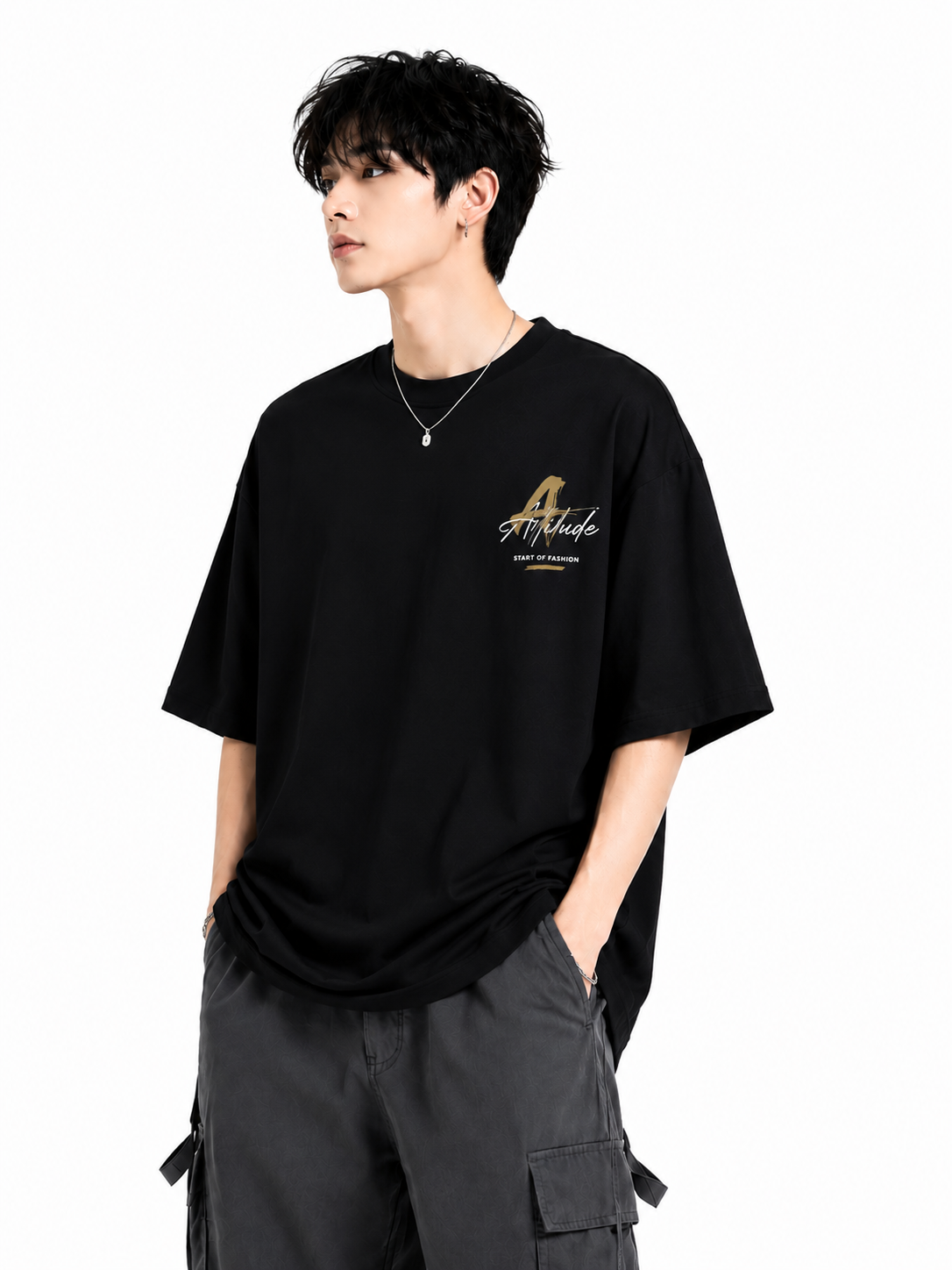 Attitude T-Shirts for Men | Oversized Printed T-Shirt | Wild Life | Cotton T Shirt For Men