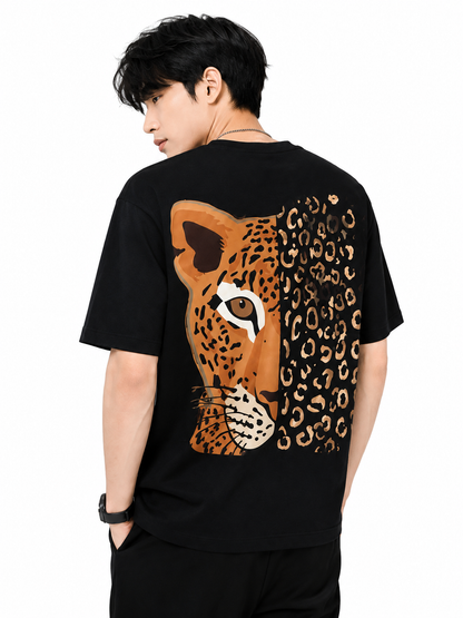 Attitude T-Shirts for Men | Oversized Printed T-Shirt | Wild Life | Cotton T Shirt For Men