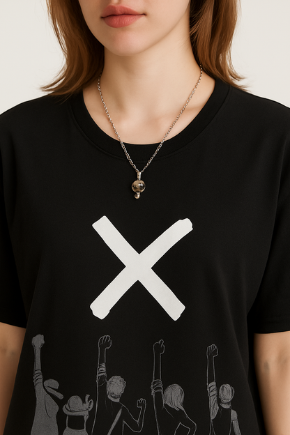 Attitude Start Of Fashion Black Graphic Printed T-Shirt,