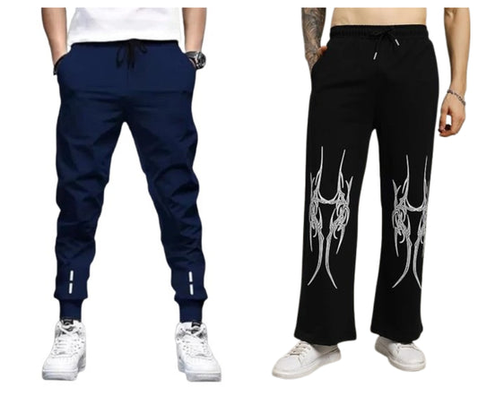 Attitude Combo Men's Cotton Blend Printed Baggy – Joggers