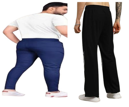 Attitude Combo Men's Regular Fit Printed Lower– Cotton Blend Joggers with Elastic Waistband & Pockets |