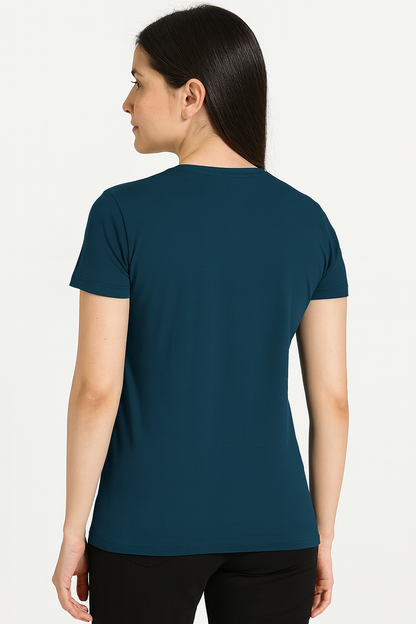 Attitude Start Of Fashion Women’s Blue “fly” Printed T-Shirt