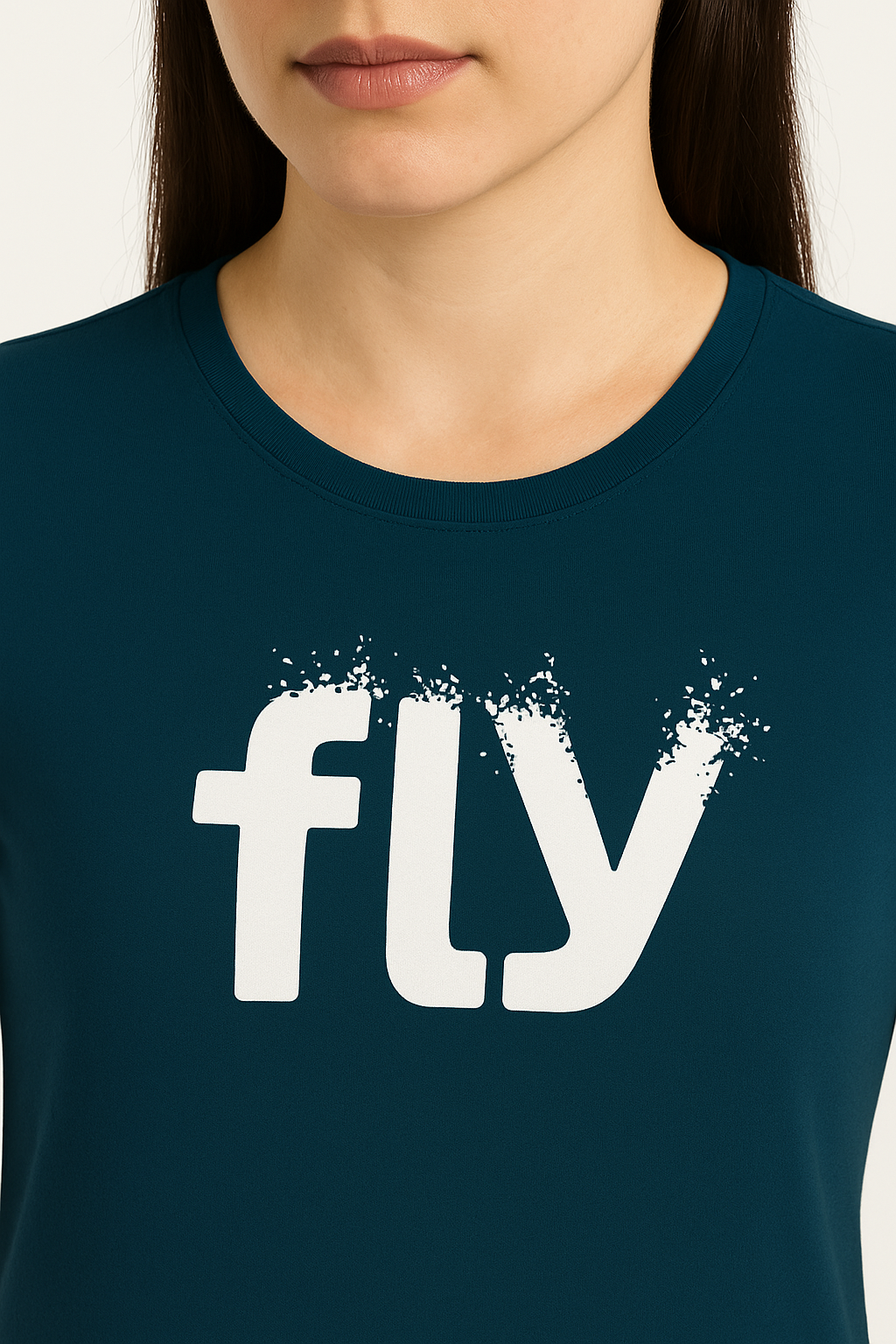 Attitude Start Of Fashion Women’s Blue “fly” Printed T-Shirt