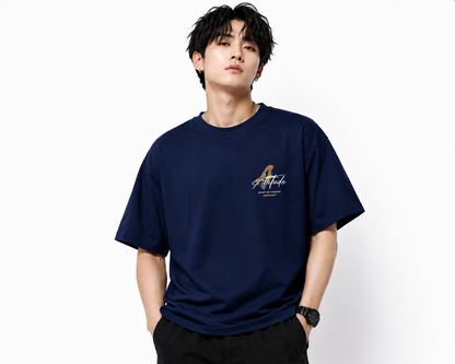 Attitude Oversized Anime Graphic T-Shirt for Men | Mens LoosE Fit Back Printed Oversized Tshirt