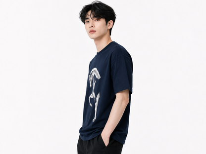 Attitude Men Typography Printed Round Neck Pure Cotton Oversized T-shirt