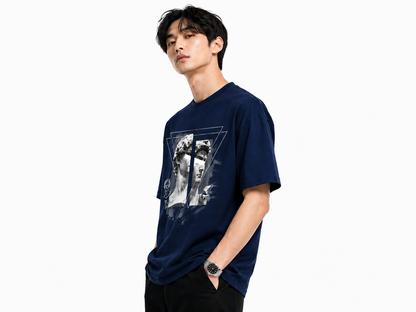 Attitude Men's Oversized Graphic T-Shirt for Men | Soft Cotton | Drop Shoulder Relaxed Fit | Printed Casual Tshirt for Men