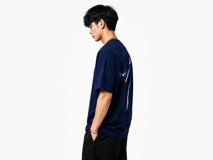 Attitude Oversized Anime Graphic T-Shirt for Men | Mens LoosE Fit Back Printed Oversized Tshirt