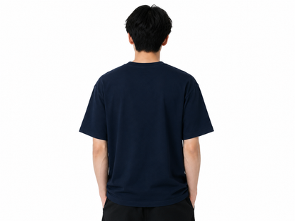 Attitude Men Typography Printed Round Neck Pure Cotton Oversized T-shirt