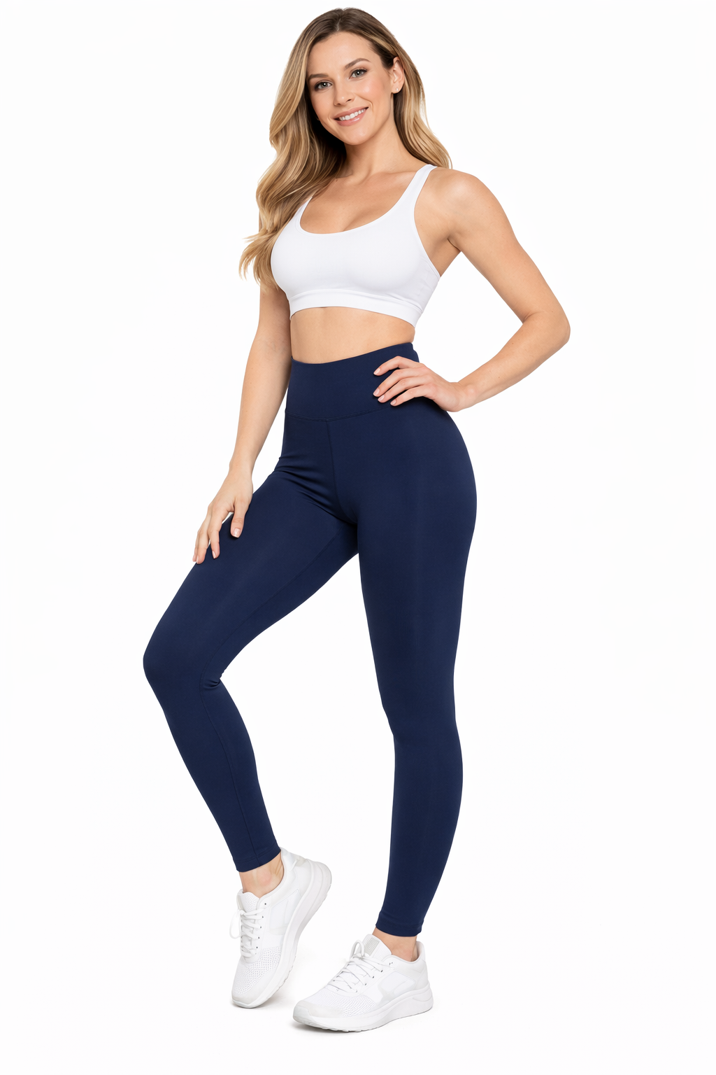 Attitude Start of Fashion Women’s Navy Blue High-Waist Stretchable Active Legging