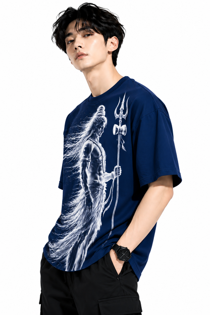 Attitude T-Shirts for Men | Mahadev Printed T- Shirt | Oversized Printed T-Shirt |  100% Pure Cotton T Shirt