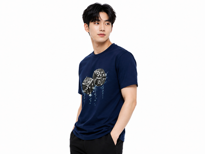 Attitude Men Casual Printed Oversized T-Shirt