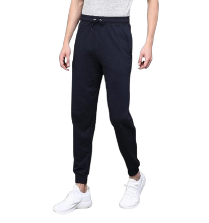 Attitude Navy Blue Men's Jogger Fit Pant: