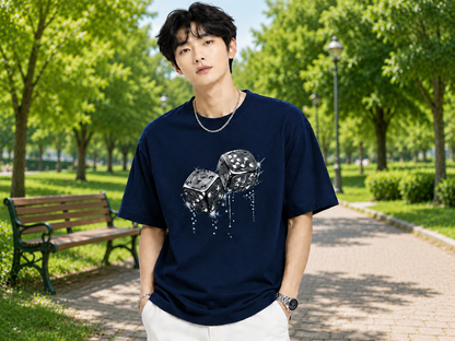 Attitude Men Casual Printed Oversized T-Shirt