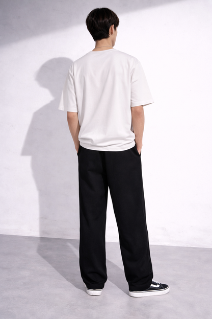 ATTITUDE START OF FASHION Men’s Black Snake Graphic Print Baggy Pants